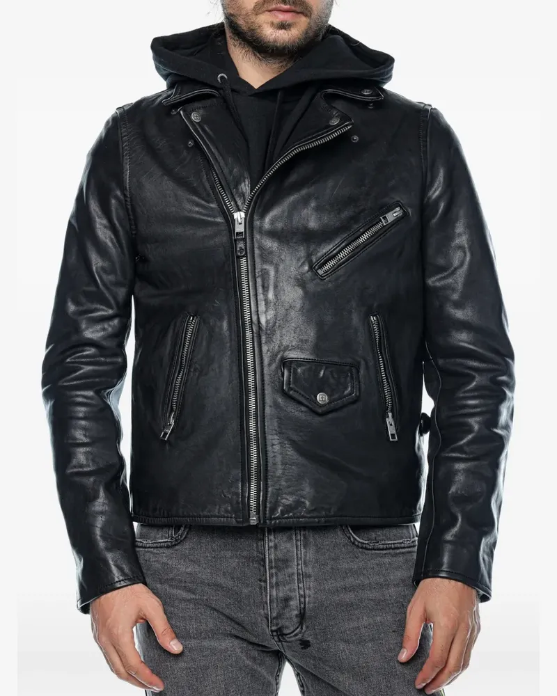ksubi Capitol leather jacket - Schwarz Schwarz