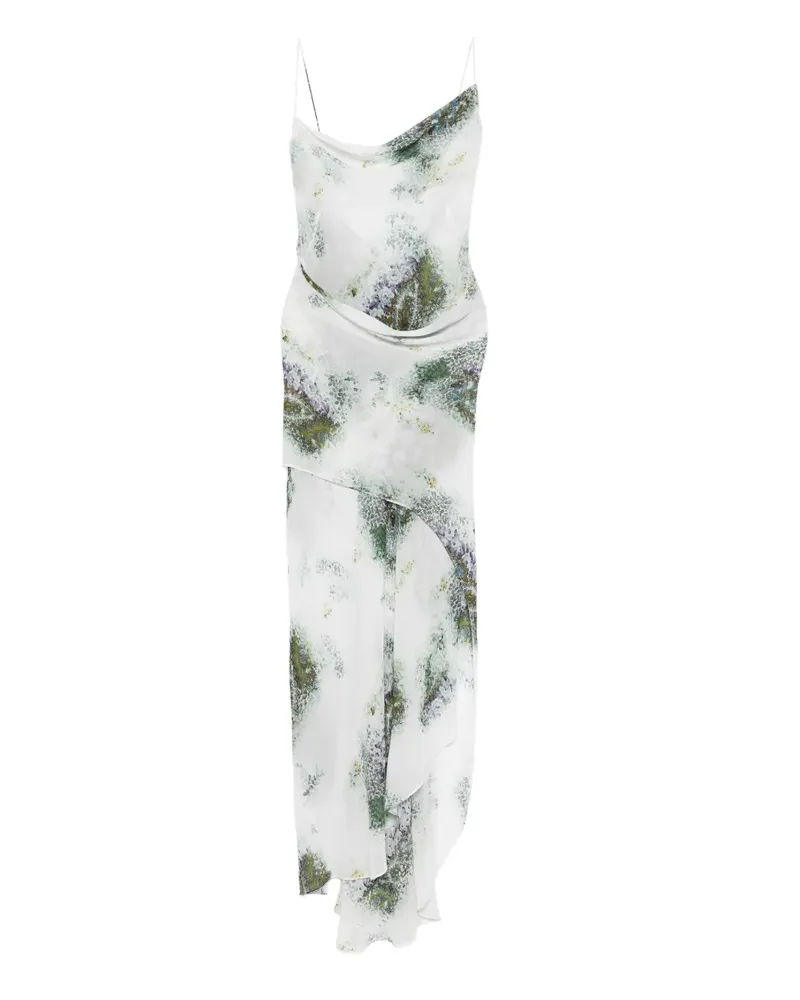 Christopher Esber cowl-neck slip maxi dress - Weiß Weiß