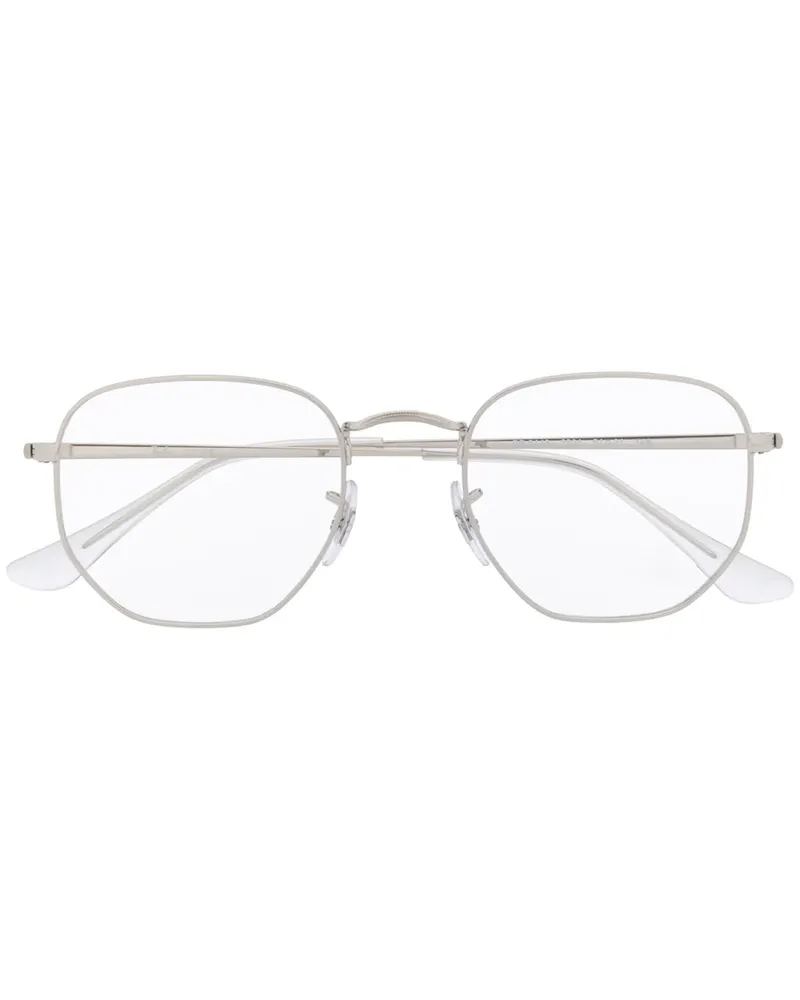 Ray Ban Eckige Brille - Metallic Metallic