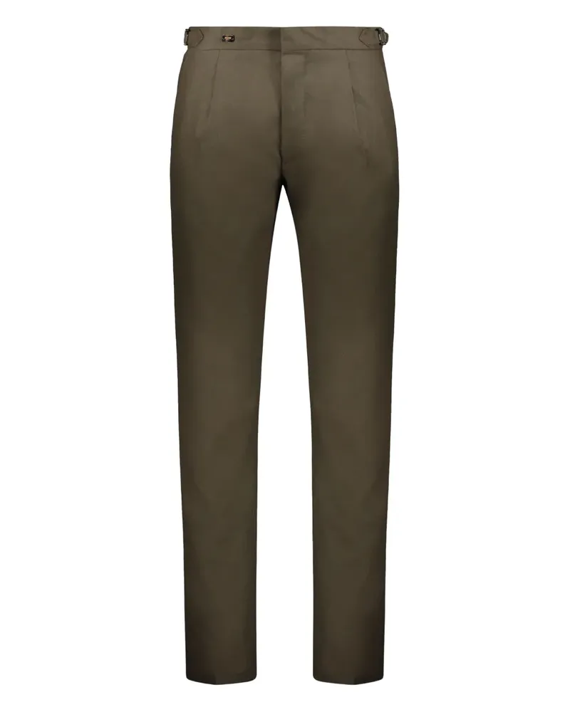 MOORER Hose mit Bundfalten - Grün Grün