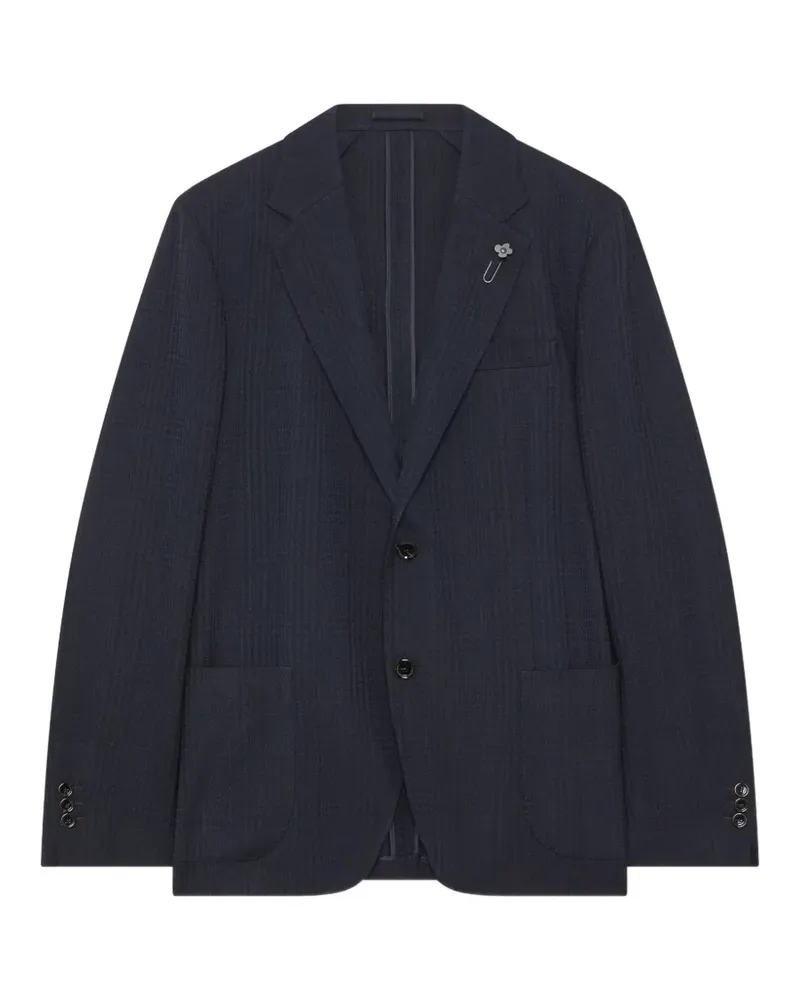 LARDINI Einreihiges Mowear Sakko - Blau Blau