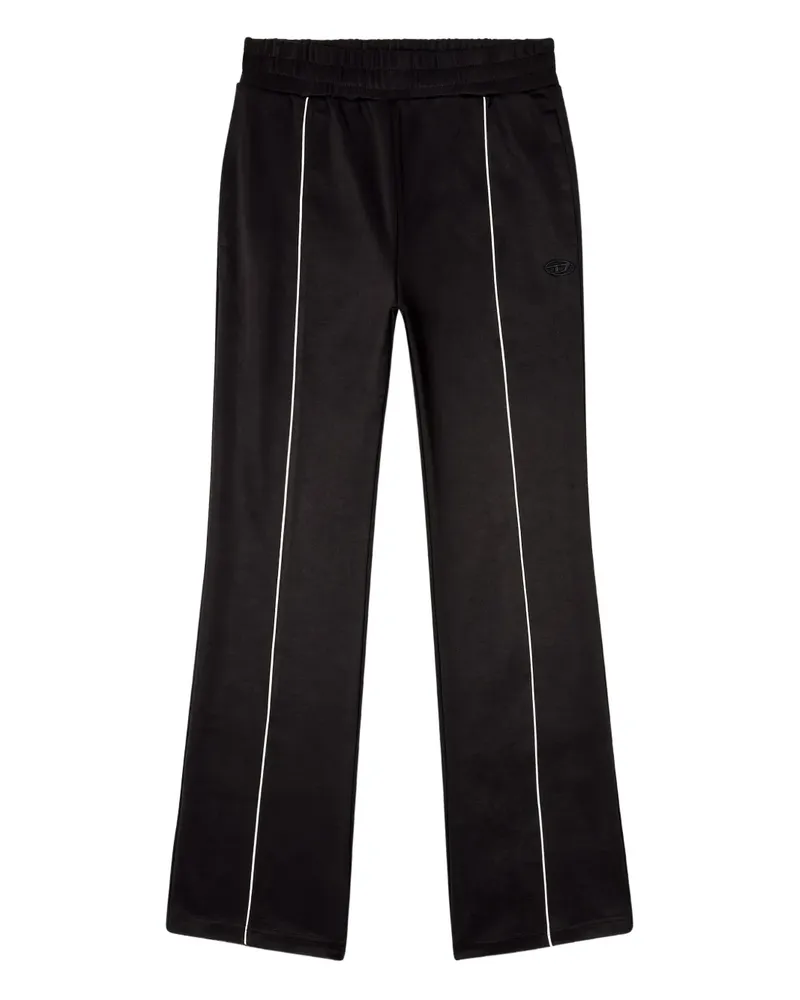 Diesel P-LockIn-Od Jogginghose mit Streifendetail - Schwarz Schwarz