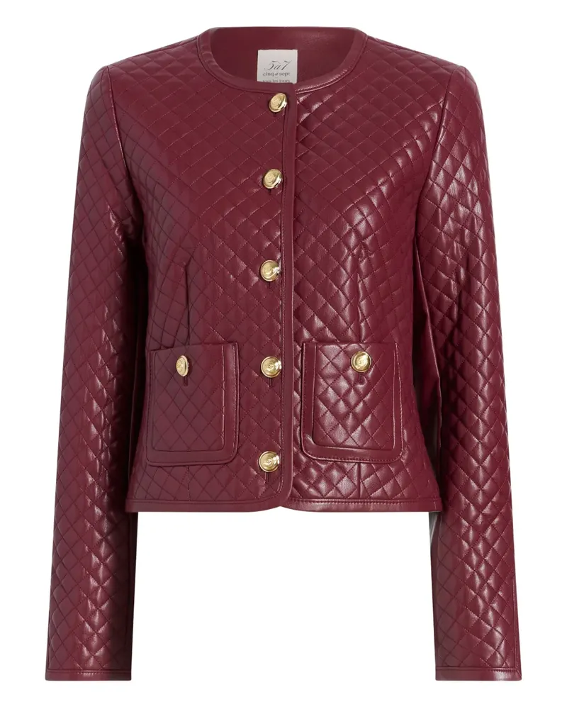 Cinq à Sept Brooke quilted button jacket - Rot Rot