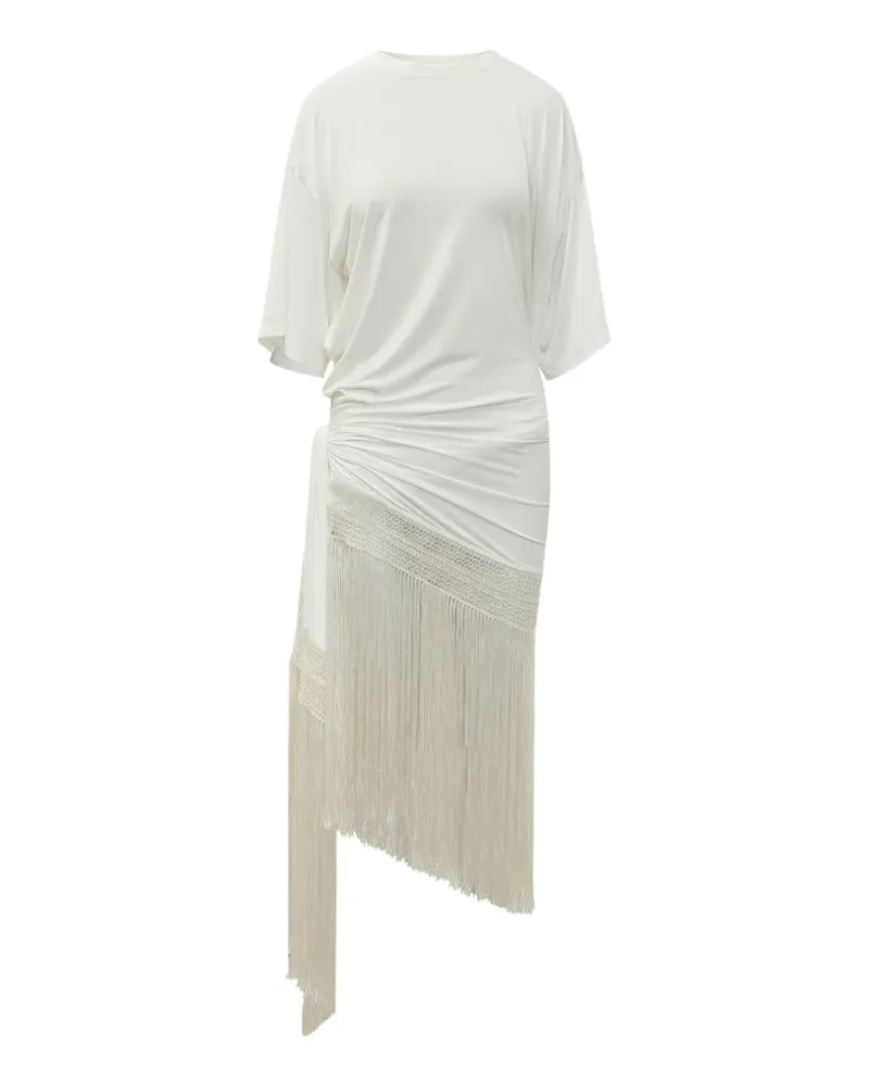 ANDAMANE Azul fringe-trimmed dress - Nude Nude