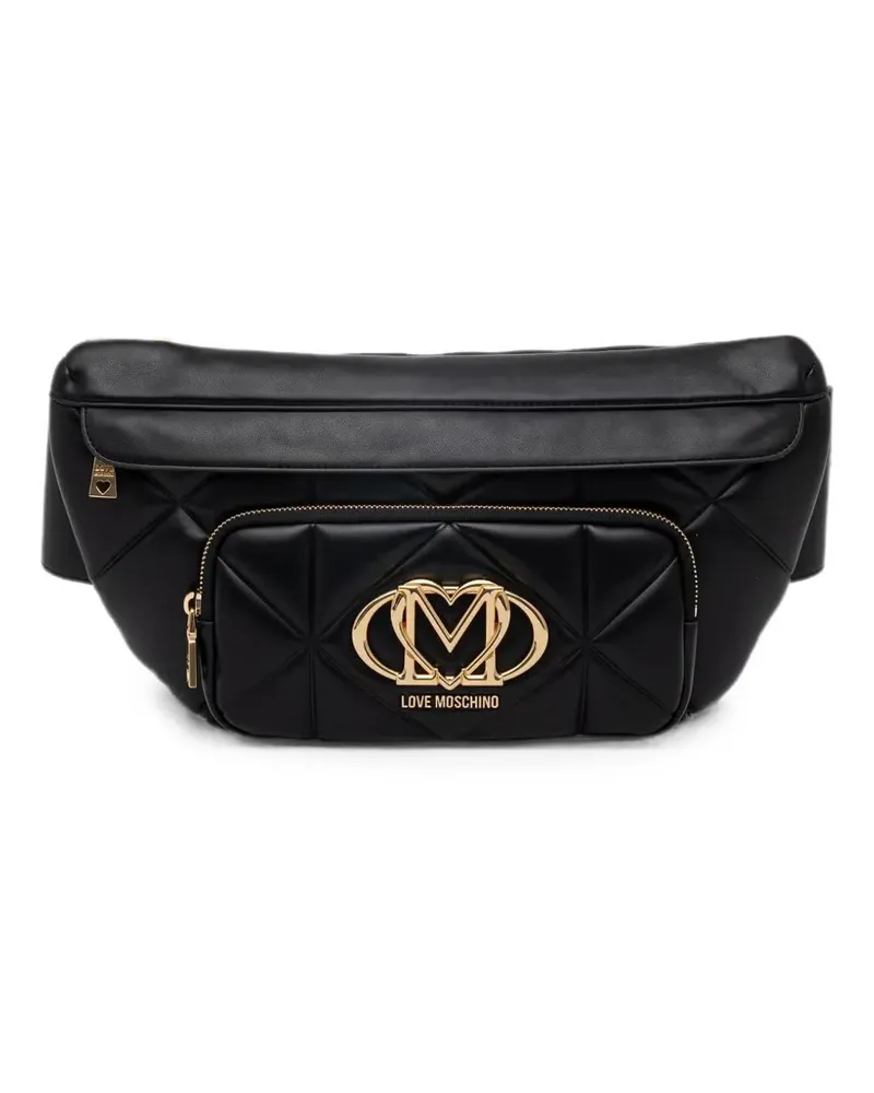 Moschino Gürteltasche mit Logo - Schwarz Schwarz