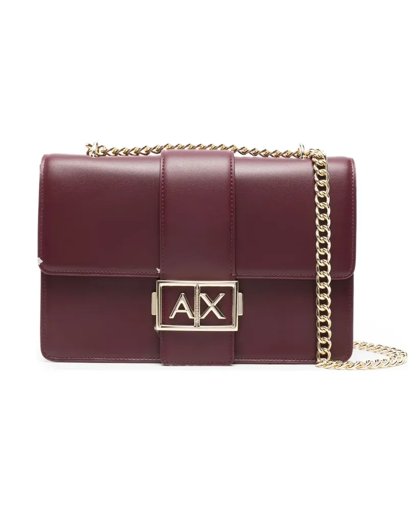 Armani Exchange logo-plaque crossbody bag - Rot Rot