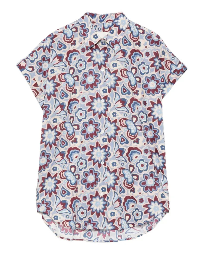 XACUS floral-print shirt - Blau Blau
