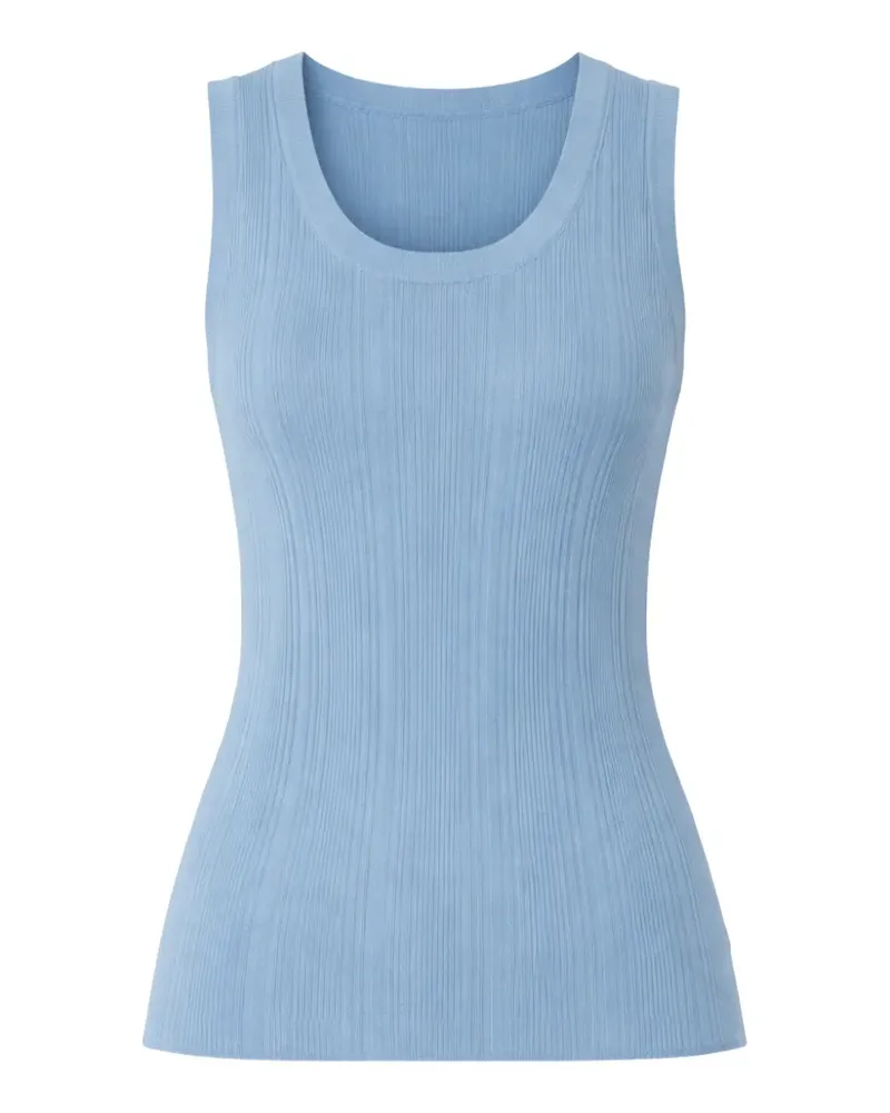 Max Mara Geripptes Trägershirt - Blau Blau