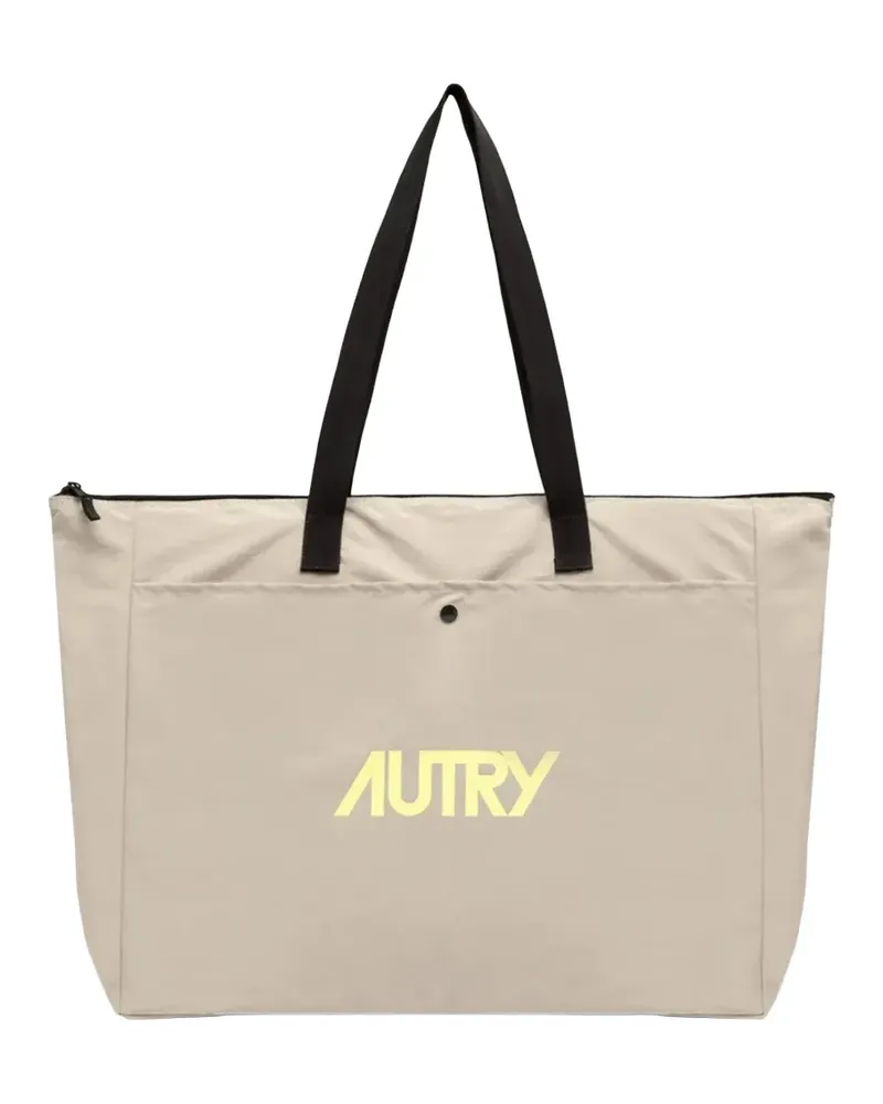 AUTRY logo tote bag - Nude Nude