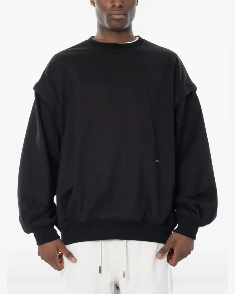 SONGZIO Sweatshirt im Layering-Look - Schwarz Schwarz
