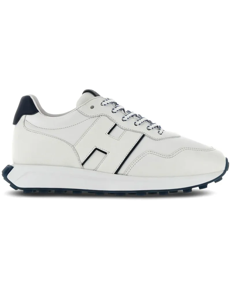 Hogan Sneakers mit Logo-Patch - Weiß Weiß