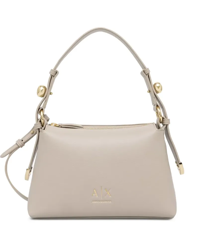 Armani Exchange logo-detail shoulder bag - Nude Nude