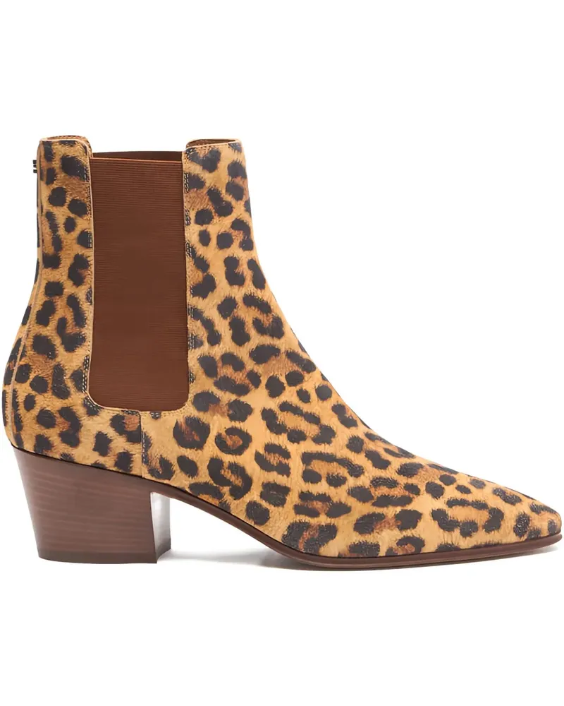 Casadei Stiefeletten mit Leoparden-Print 50mm - Braun Braun