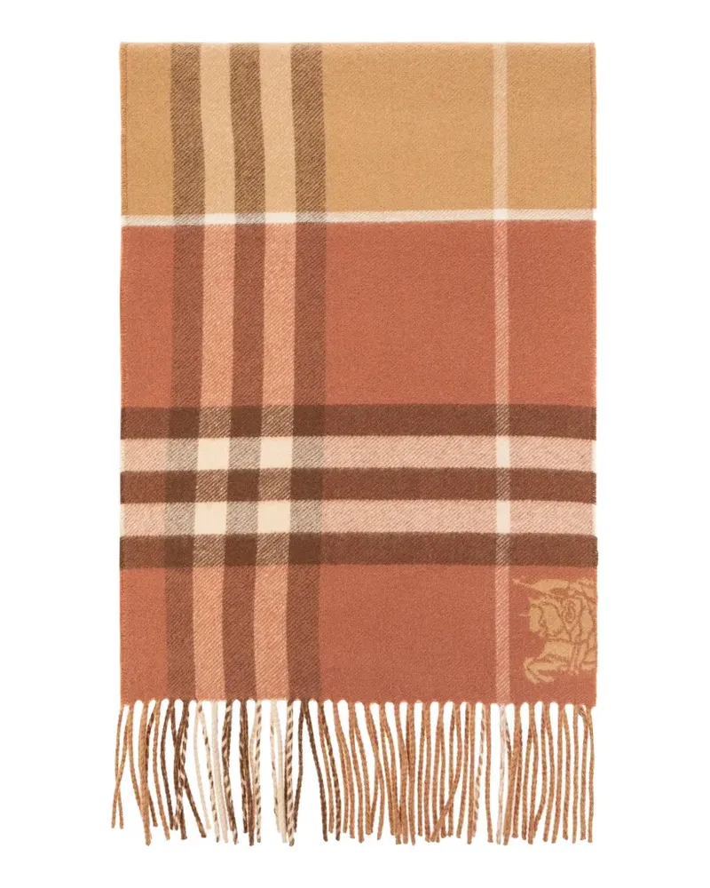 Burberry contrast-check cashmere scarf - Rosa Rosa