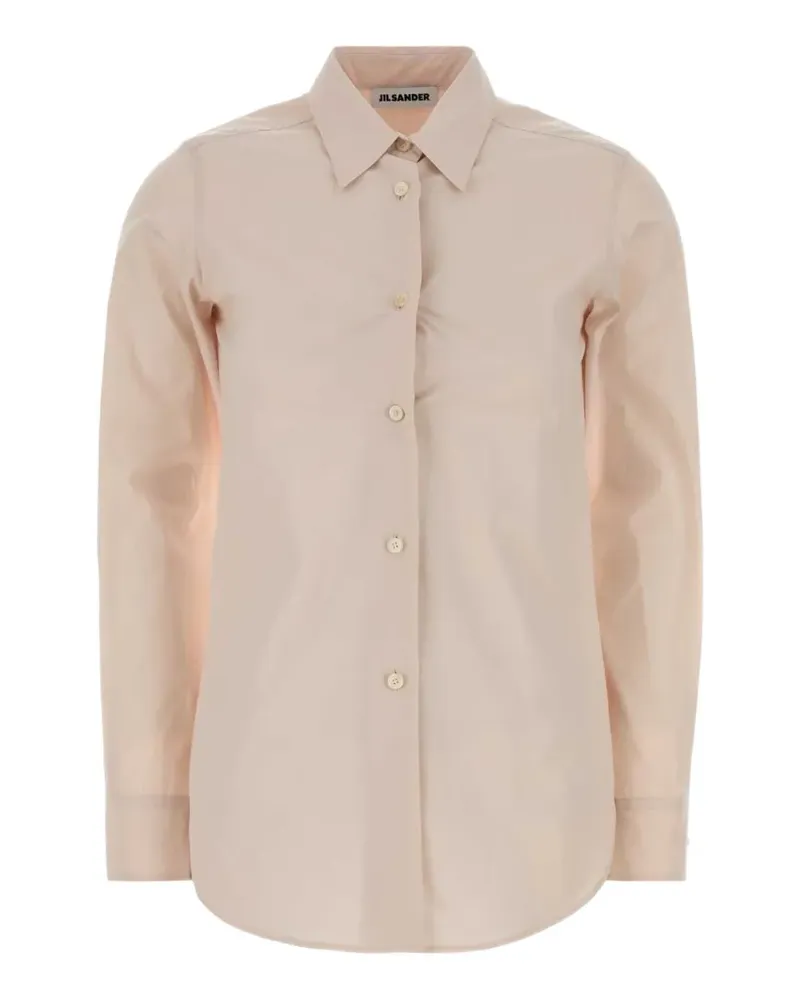 Jil Sander long-sleeve poplin shirt - Nude Nude