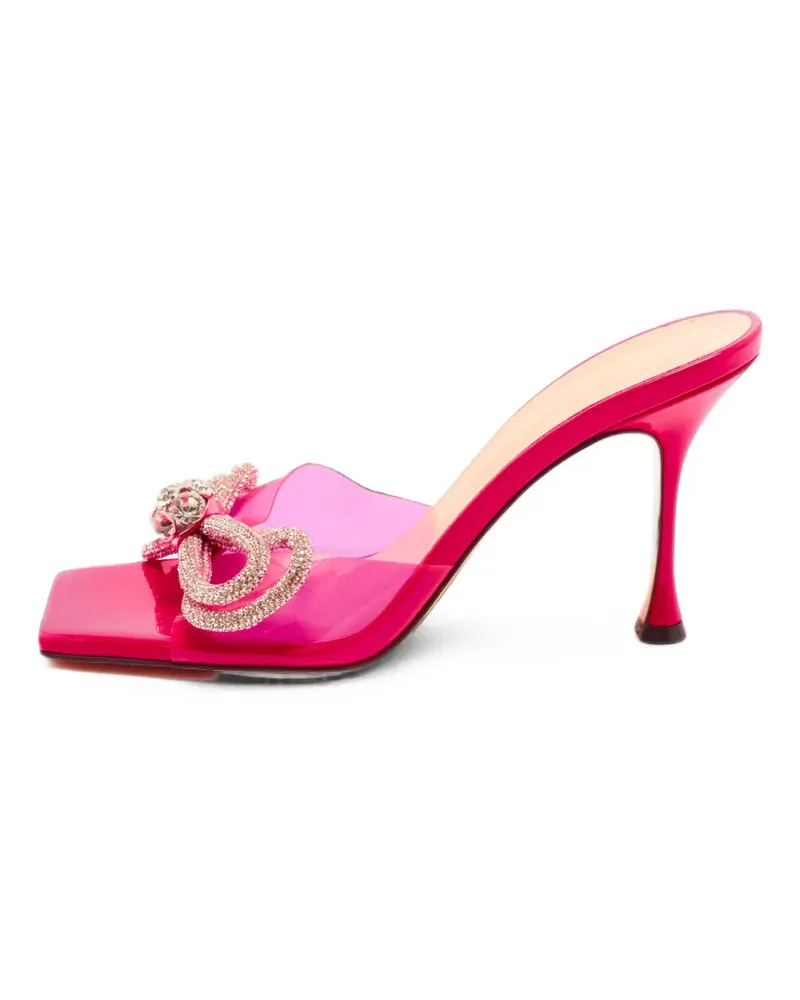 Mach & Mach Sandalen mit Kristallen - Rosa Rosa