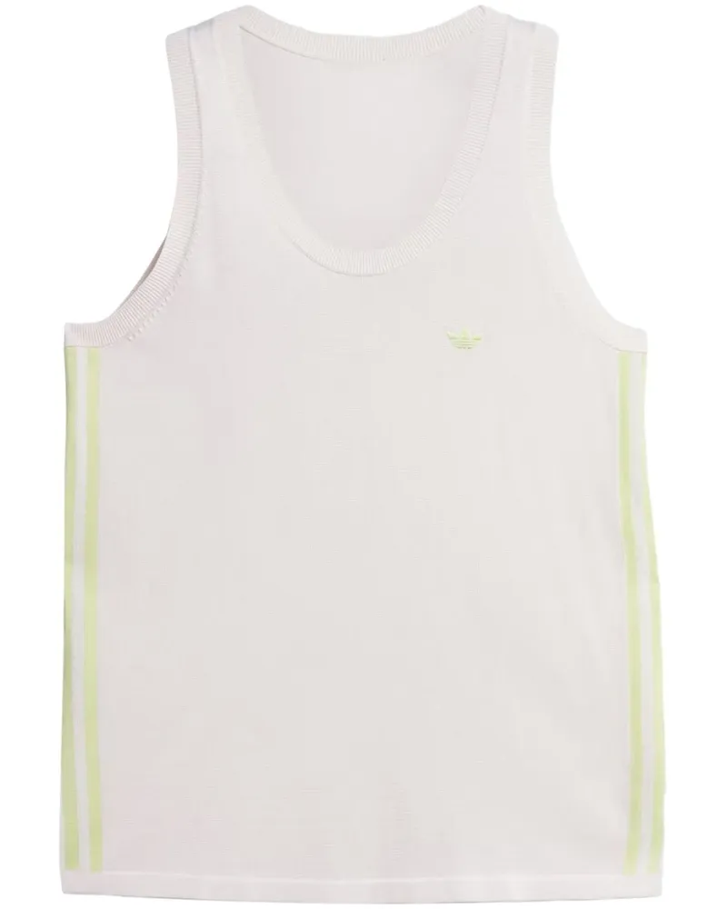 adidas Top mit Logo-Stickerei - Weiß Weiß