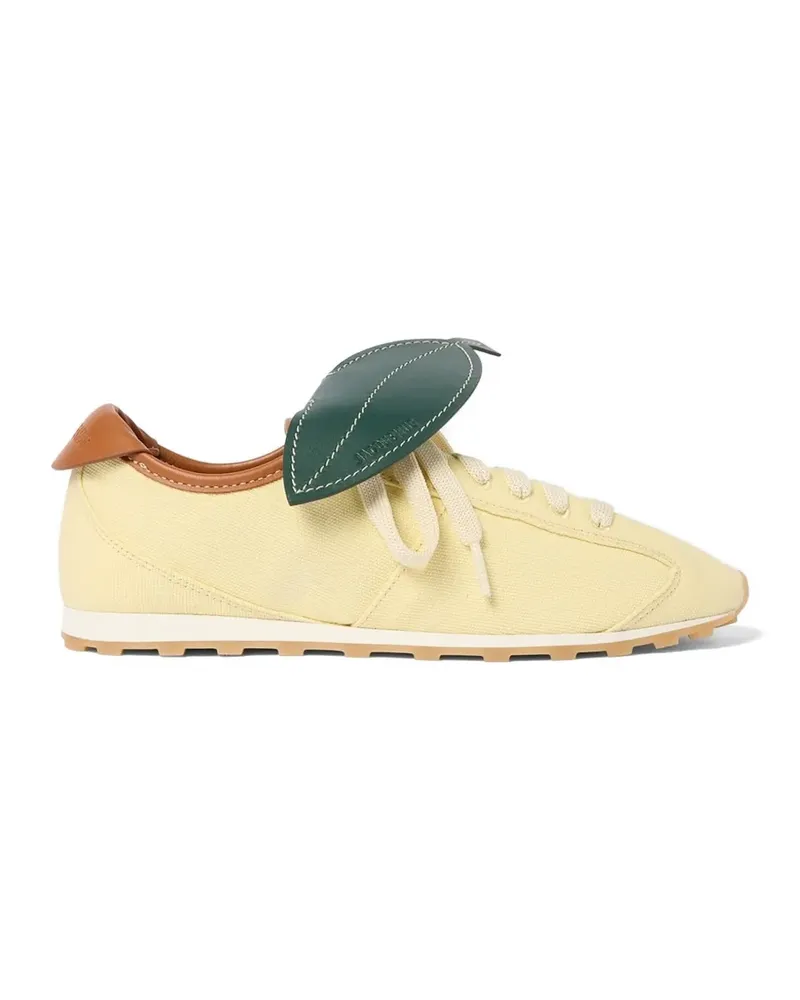 Jacquemus Les Tennis leaf-detail sneakers - Gelb Gelb