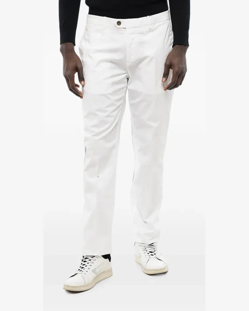 Corneliani belt-loops trousers - Weiß Weiß