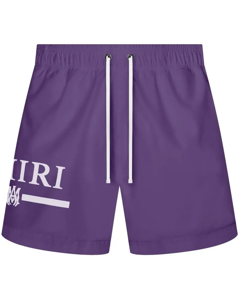 Amiri Badeshorts mit Logo-Print - Violett Violett
