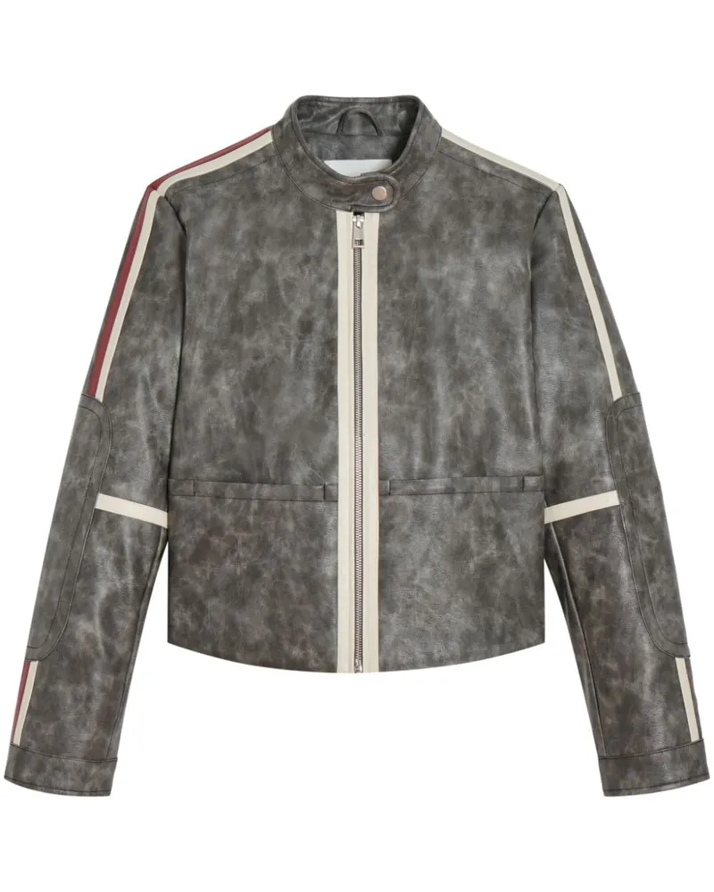 APPARIS Casey Jacke aus Faux-Leder - Grau Grau