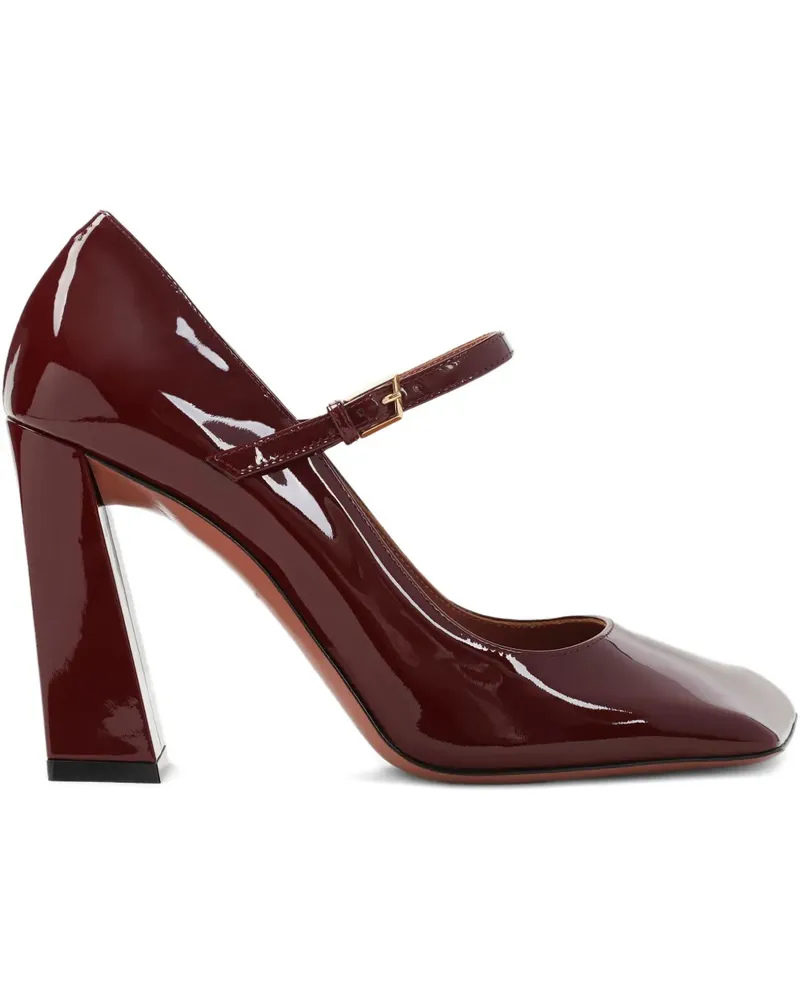 Amina Muaddi Pumps mit Blockabsatz - Rot Rot