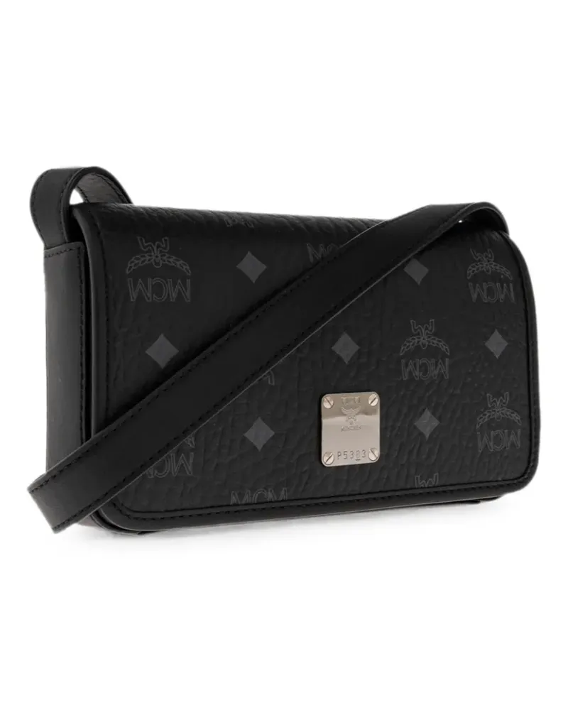 MCM Aren Visetos cross body bag - Schwarz Schwarz