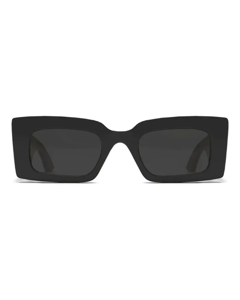 Han Kjøbenhavn Deville Sonnenbrille mit eckigem Gestell - Schwarz Schwarz
