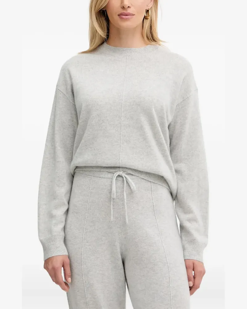 HUGO BOSS Fascona Pullover mit Nahtdetail - Grau Grau