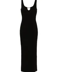 Blumarine Maxikleid mit Schleife Schwarz