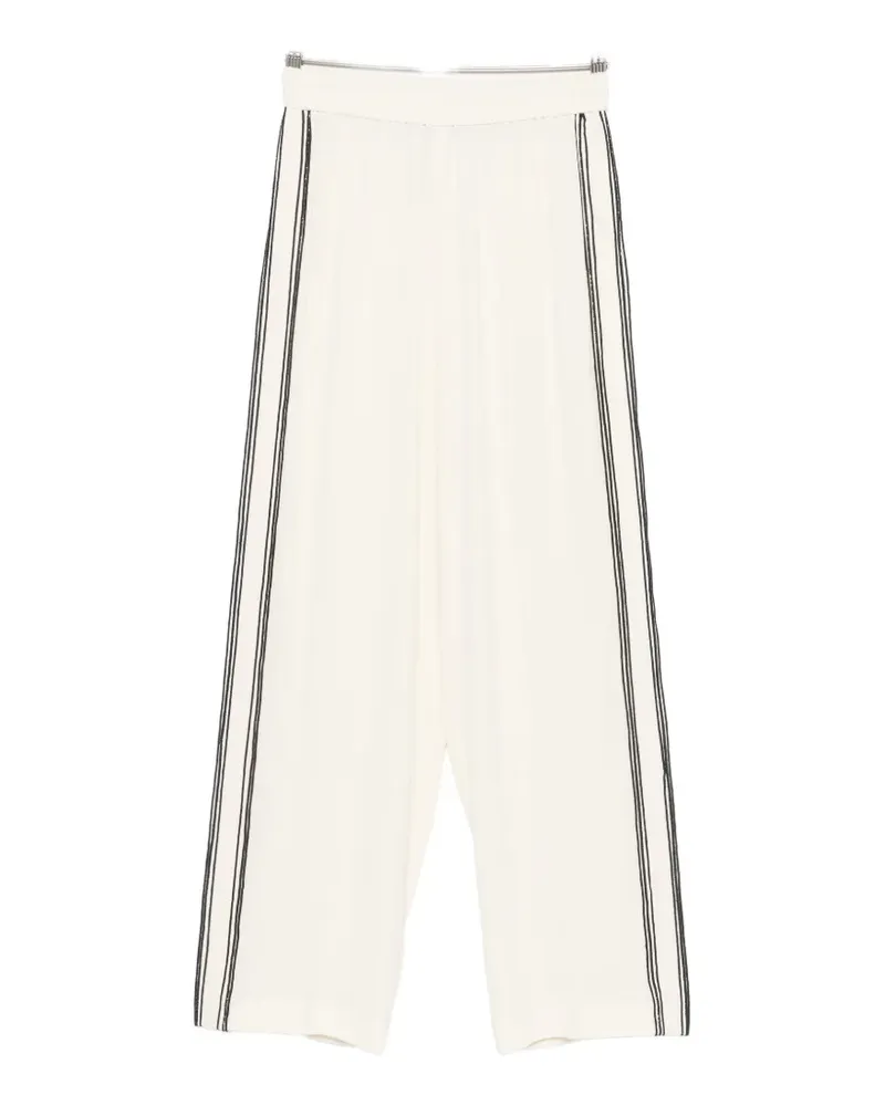 Fabiana Filippi side-stripe track pants - Nude Nude
