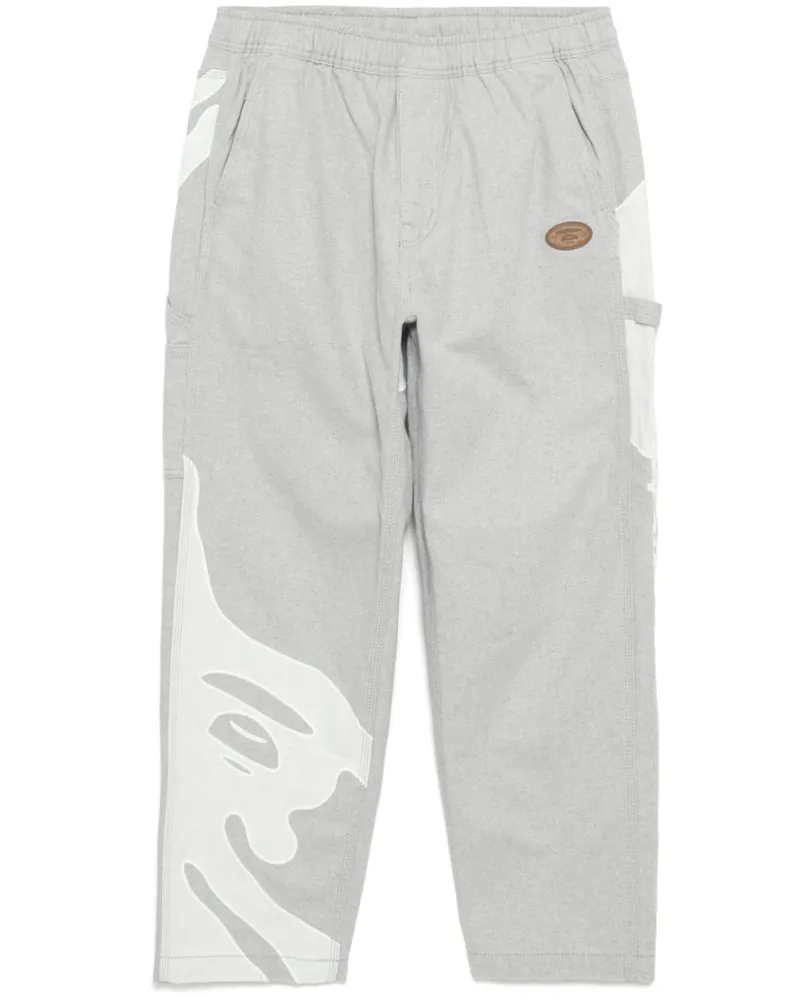 BAPE Jeans mit Moonface-Logo - Grau Grau