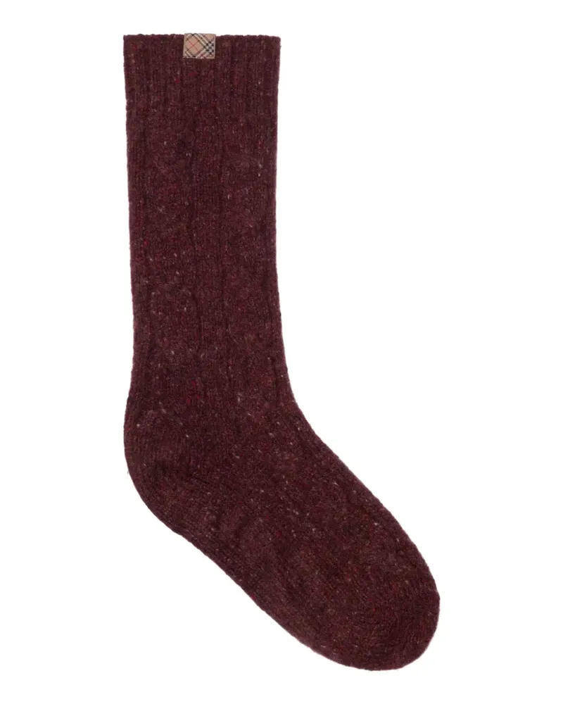 Burberry cashmere socks - Rot Rot