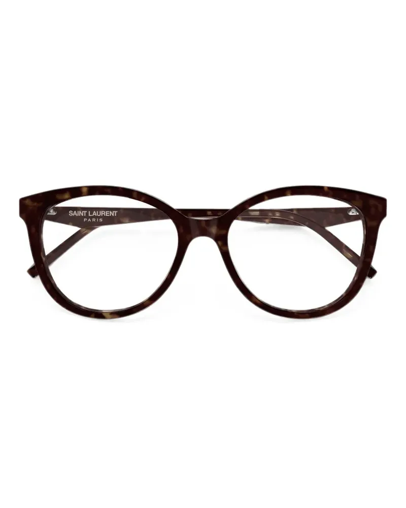 Saint Laurent Cat-Eye-Brille in Schildpattoptik - Braun Braun