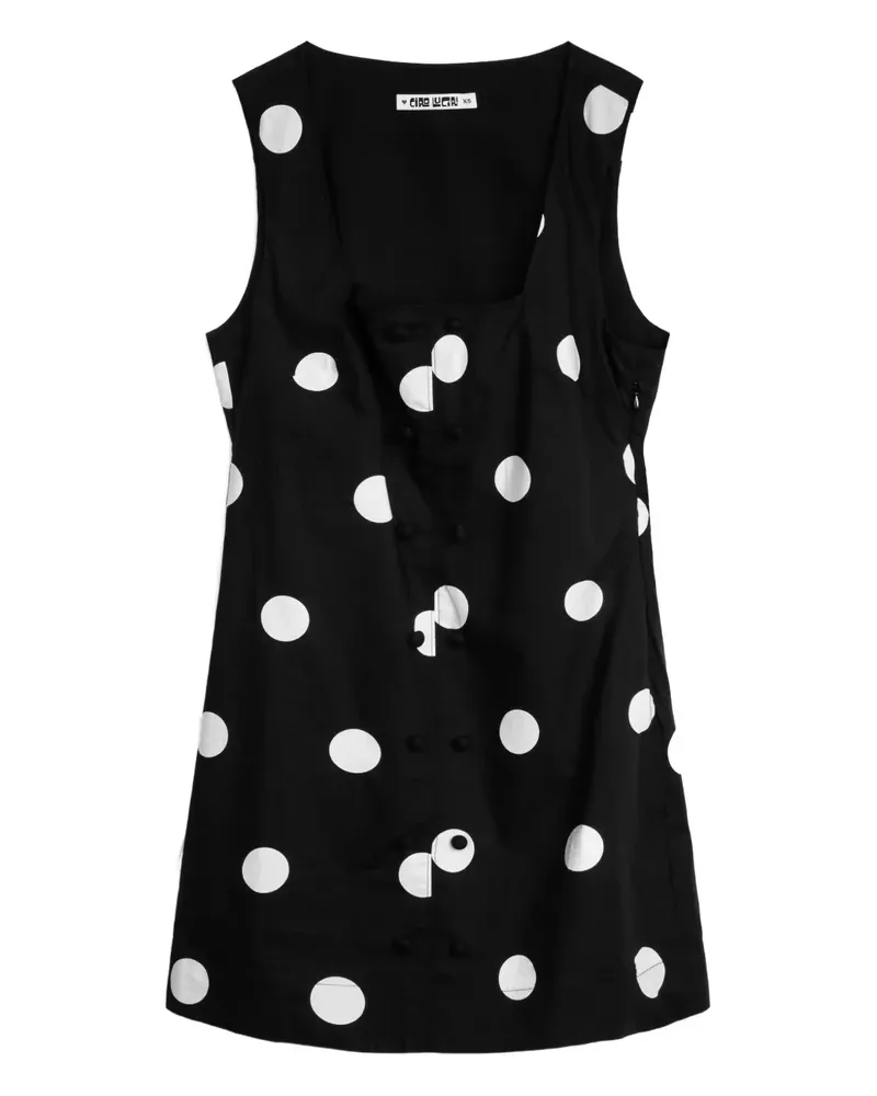 Ciao Lucia Kleid mit Polka Dots - Schwarz Schwarz