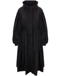 Simone Rocha Langärmeliger Parka mit Trapezform Schwarz