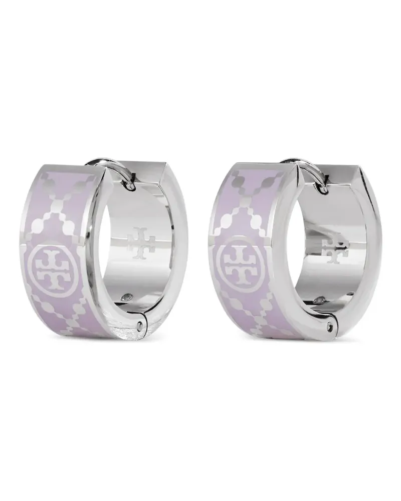 Tory Burch Creolen mit T-Monogramm - Silber Silber