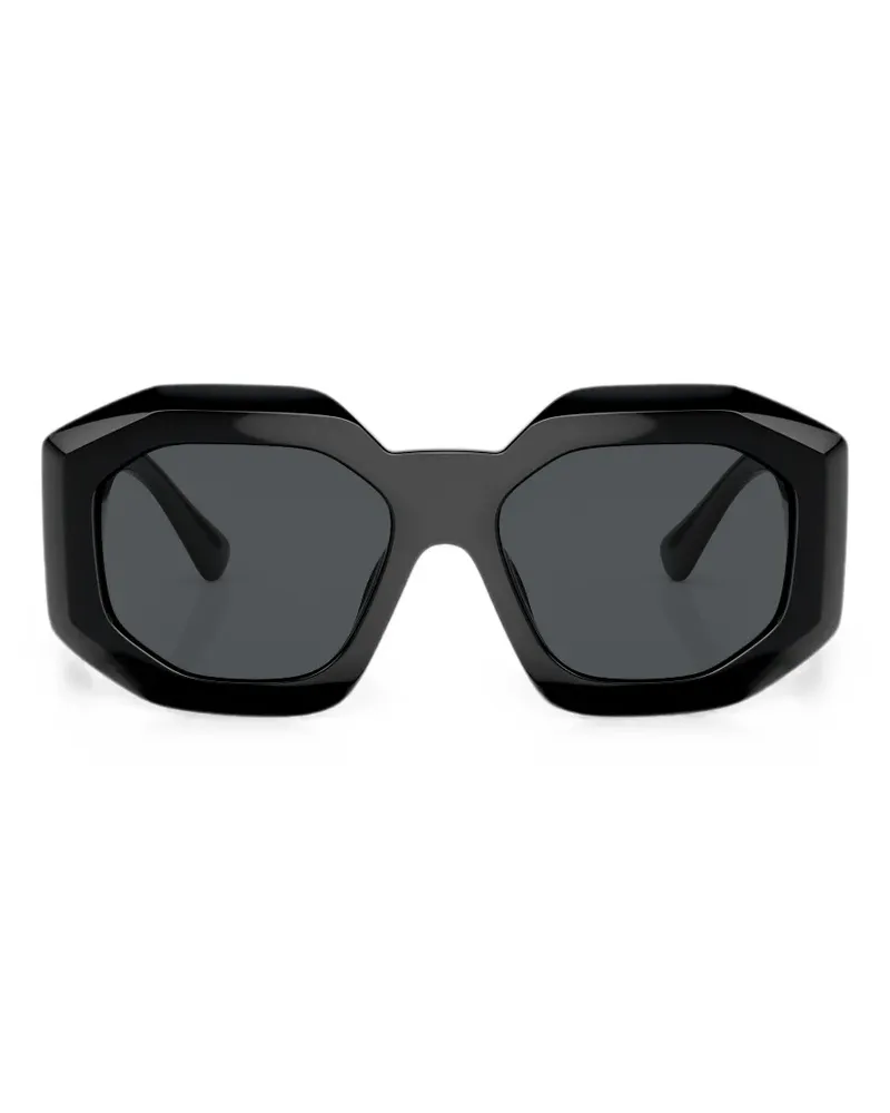 Versace Medusa Biggie geometric-frame sunglasses - Schwarz Schwarz