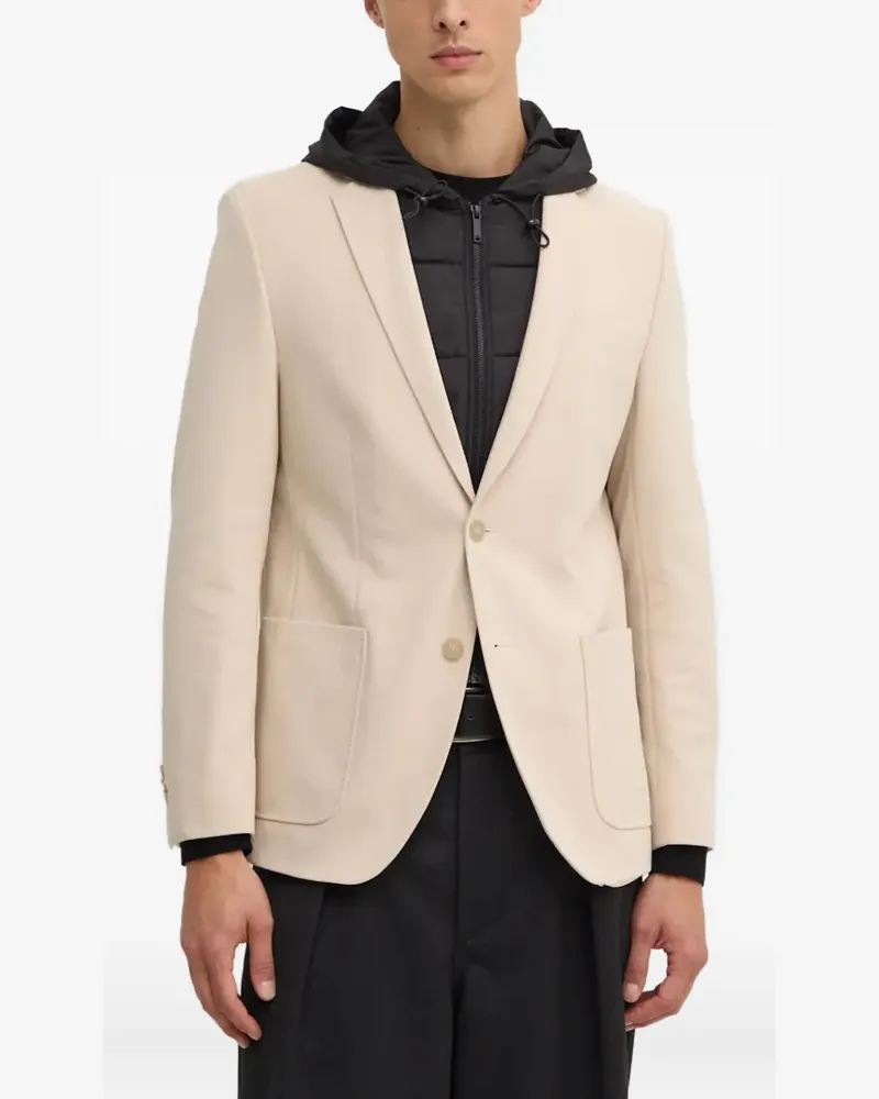 Karl Lagerfeld pocket single-breasted blazer - Nude Nude