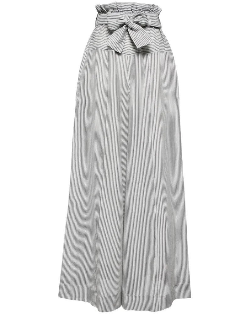 Zimmermann Illustration Paperbag-Hose - Weiß Weiß
