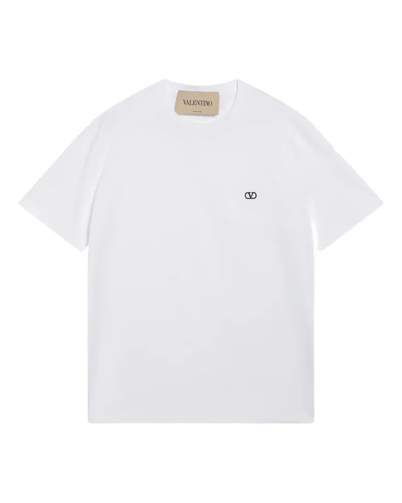 Valentino Garavani T-Shirt mit VLogo - Weiß Weiß