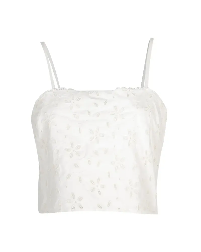 Posse Salma floral lace top - Weiß Weiß