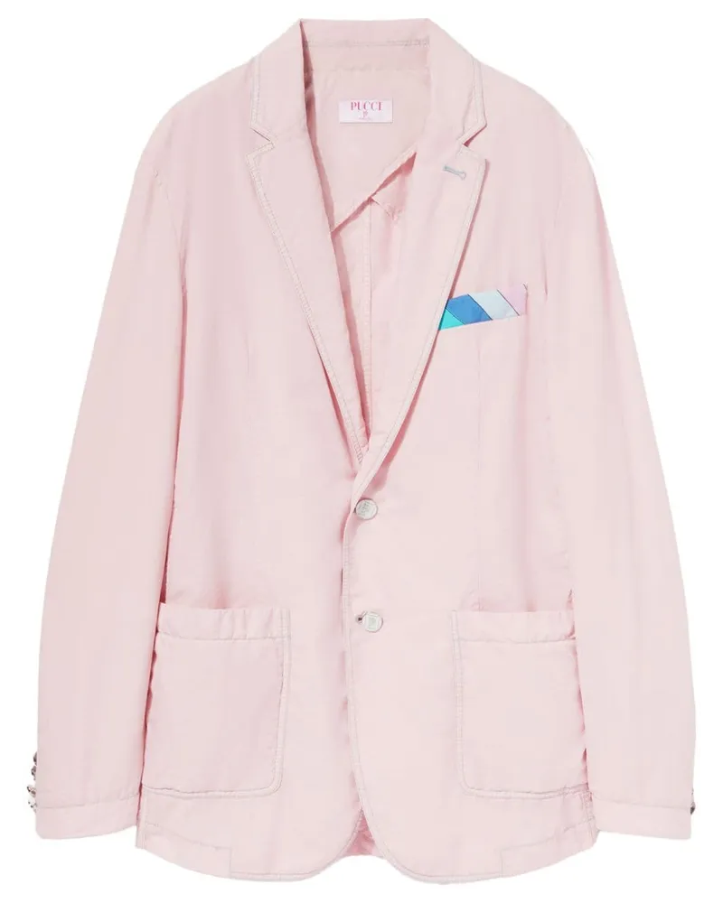 Emilio Pucci Sakko mit fallendem Revers - Rosa Rosa