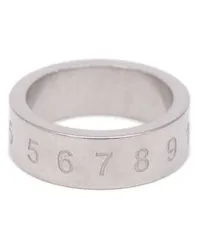 Maison Margiela Numerical Ring mit Gravur Silber