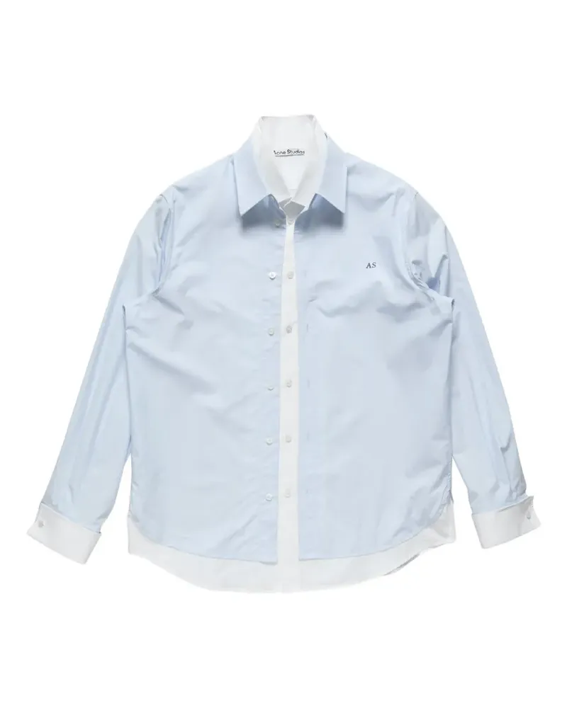 Acne Studios T-Shirt im Layering-Look - Blau Blau
