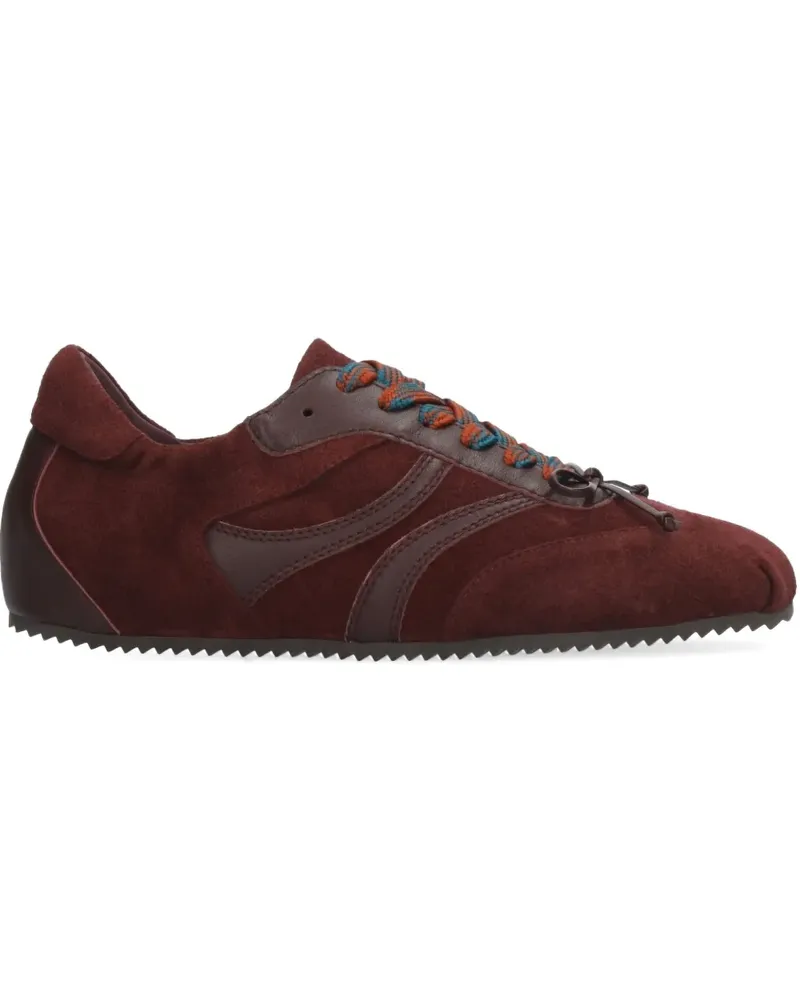 Bibi Lou Mizar lace-up panelled sneakers - Rot Rot