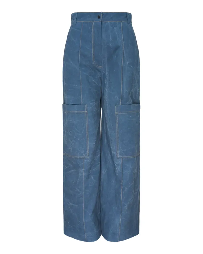 Lee Mathews Cecil wide-leg trousers - Blau Blau
