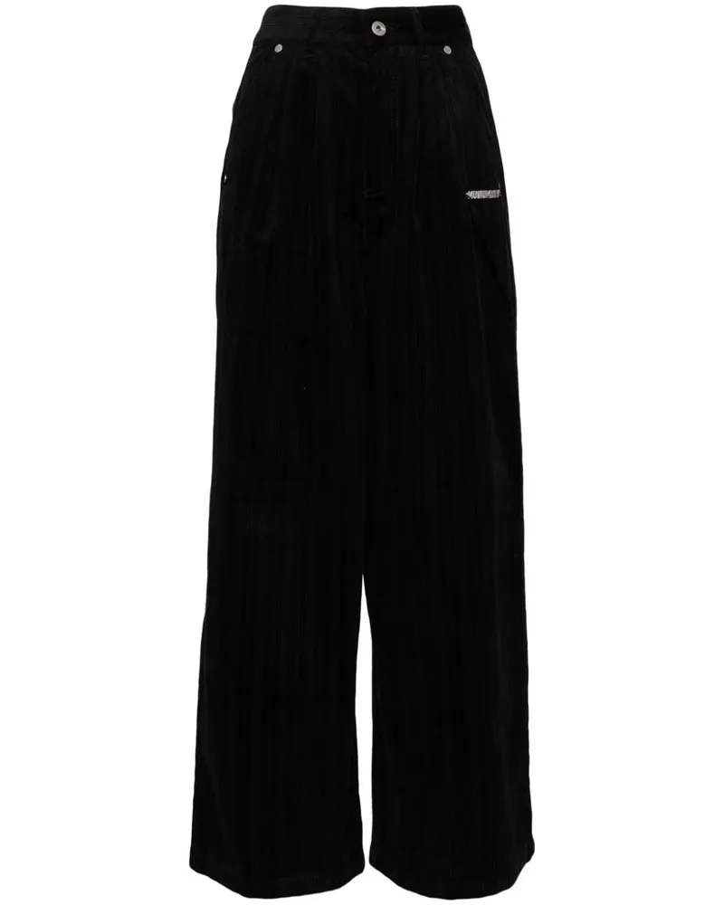 Musium Div. Gerade Cordhose - Schwarz Schwarz