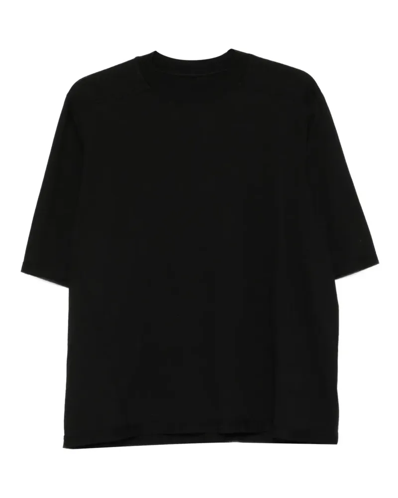 DRKSHDW by Rick Owens Kurzärmeliges Oberteil mit drapiertem Saum - Schwarz Schwarz