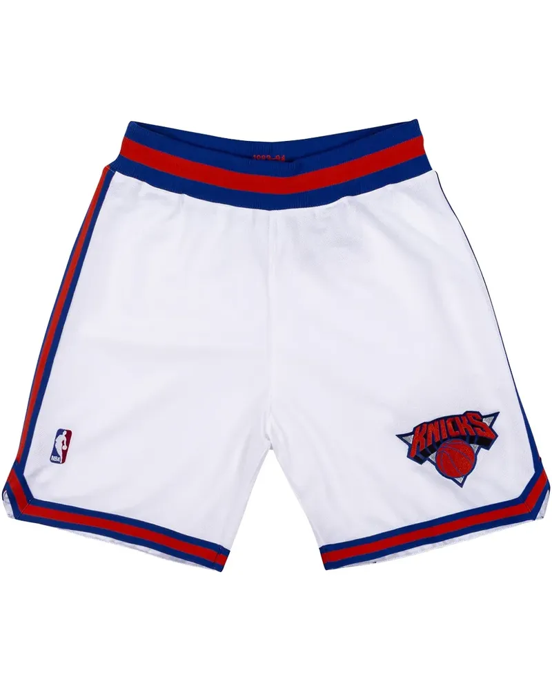 Mitchell & Ness 1993/94 Hardwood Classics New York Knicks Home "White" Shorts - Weiß Weiß